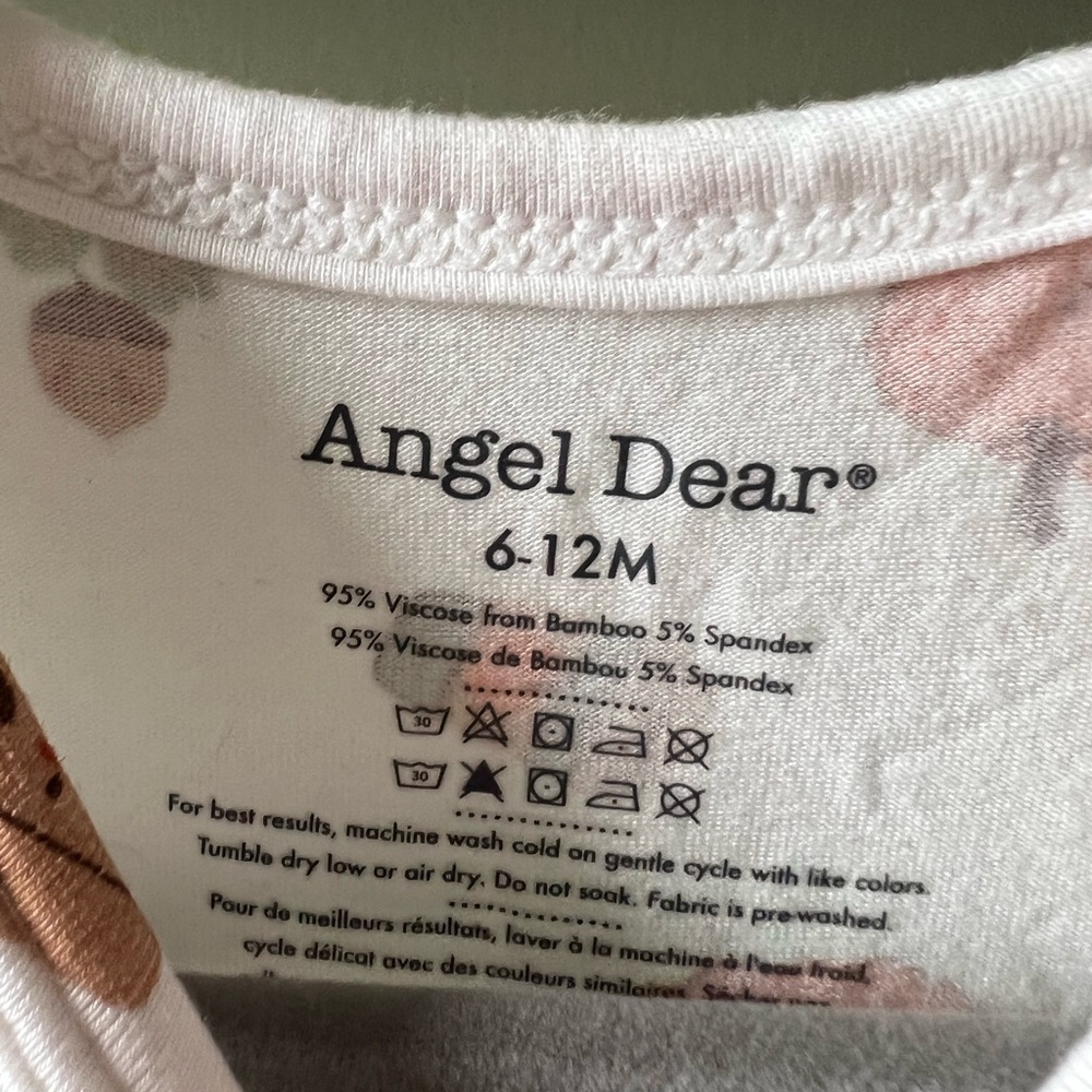 Angel Dear pumpkin spice, bamboo twirl bodysuit - EUC - Picture 5 of 6